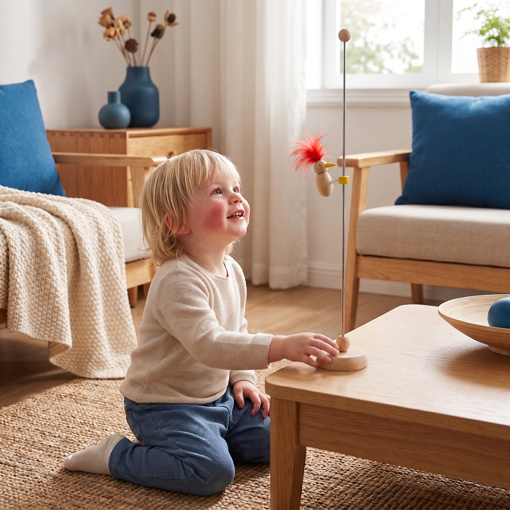 Houten Specht-Leerspeelgoed voor Kinderen