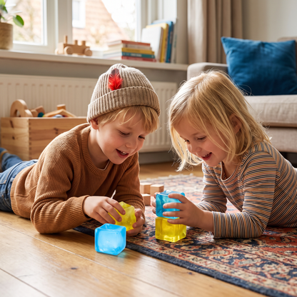 Kubus Squishy Stressbal – Zacht Gel-Fidgetspeelgoed voor de Zintuigen