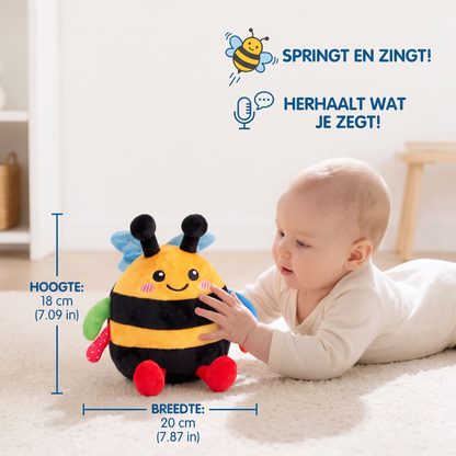 Interactief Muzikaal Pluchen Bijtje voor Buikligging