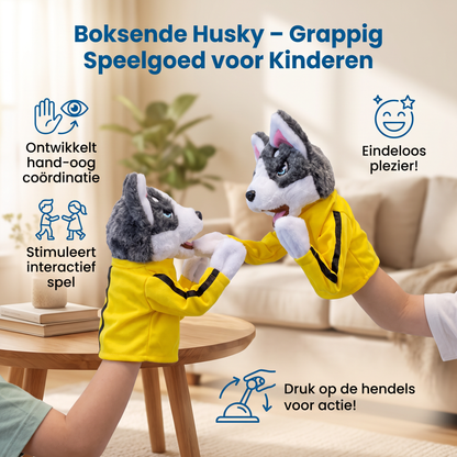 Boksende Husky – Grappig Speelgoed voor Kinderen