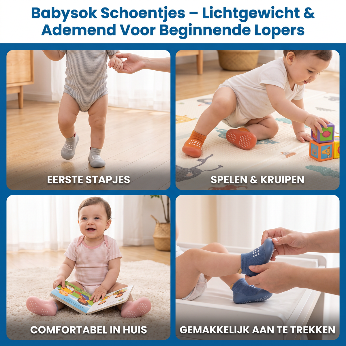 Babysok Schoentjes – Lichtgewicht & Ademend Voor Beginnende Lopers