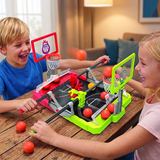 Mini-Basketbal-Battlespel – Tafelbasketbaluitdaging voor 2 Spelers