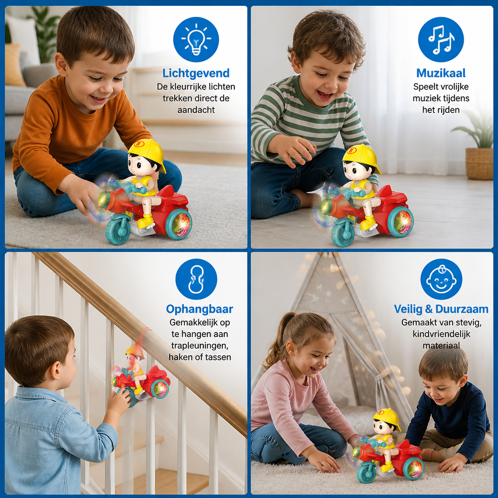 Lichtgevende Muzikale Kinder Stuntstep