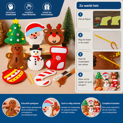 Veilige Vilten Kerstset Om Zelf Te Naaien