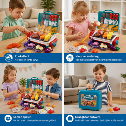 Mijn Eerste BBQ-Grill – Kinderkeuken Met Rookeffect En Van Kleur Veranderend Voedsel