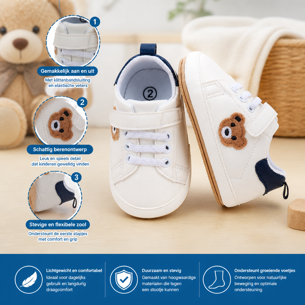 Peuterschoenen Met Een Schattig Berenontwerp