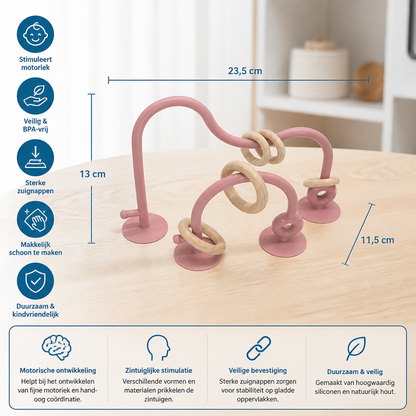 Siliconen Motorisch Speelgoed Voor Baby's – Zuignap Leerspeelgoed Voor Tafel & Kinderstoel