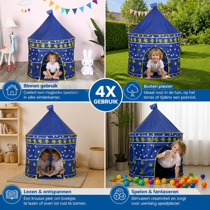 Binnen & Buiten Sterrenhemel Kinderspeeltent – Magisch Kasteel Voor Kleine Avonturiers