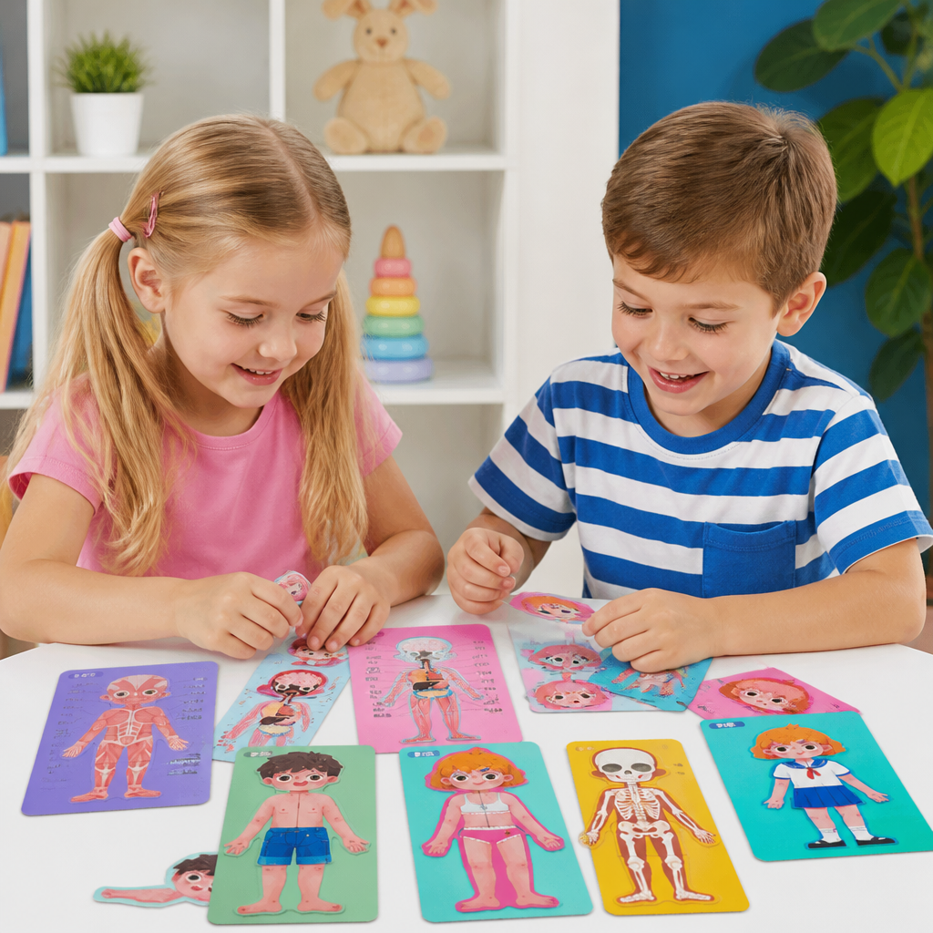 Houten Lichaamspuzzel Voor Kinderen – Spelenderwijs Anatomie Leren