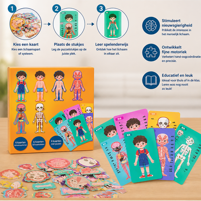 Houten Lichaamspuzzel Voor Kinderen – Spelenderwijs Anatomie Leren