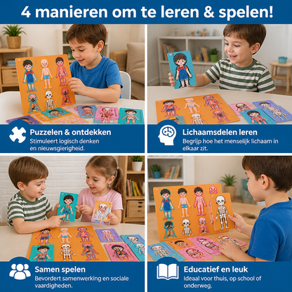 Houten Lichaamspuzzel Voor Kinderen – Spelenderwijs Anatomie Leren