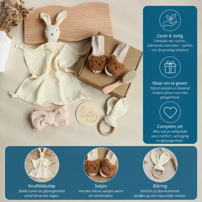 6-Delige Cadeaubox Set Voor Pasgeborenen – Eerste Babyuitzet