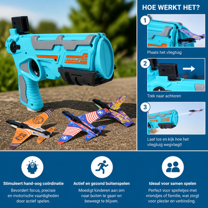 Kinder Vliegtuig Katapult Launcher – Outdoor Vliegspeelgoed
