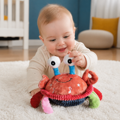 Interactieve Muziekkrab Met Spraakfunctie – Bewegend Leerspeelgoed Voor Baby's