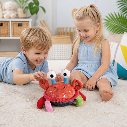 Interactieve Muziekkrab Met Spraakfunctie – Bewegend Leerspeelgoed Voor Baby's
