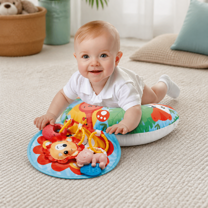 Baby Trainingskussen Voor Buikligging Met Speelboog – Stimuleert Zintuigen & Vroege Ontwikkeling