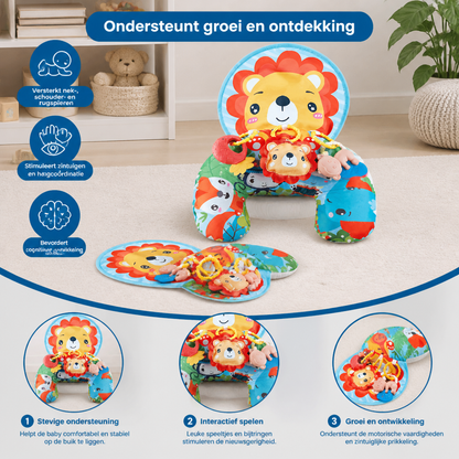 Baby Trainingskussen Voor Buikligging Met Speelboog – Stimuleert Zintuigen & Vroege Ontwikkeling
