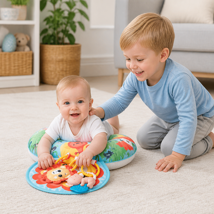 Baby Trainingskussen Voor Buikligging Met Speelboog – Stimuleert Zintuigen & Vroege Ontwikkeling