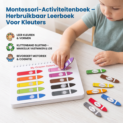 Montessori-Activiteitenboek – Herbruikbaar Leerboek Voor Kleuters