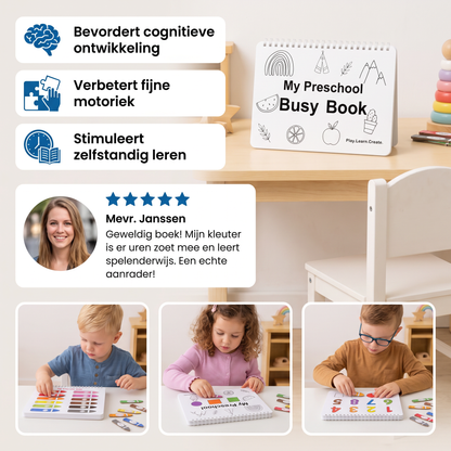 Montessori-Activiteitenboek – Herbruikbaar Leerboek Voor Kleuters