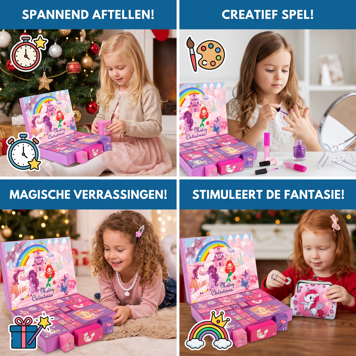 Eenhoorn- & Prinsessen- Verrassingsadventskalender Voor Meisjes