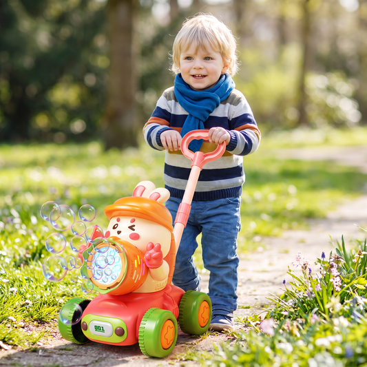 Lichtgevende Bellenblaaswagen – Duwspeelgoed Voor Kinderen