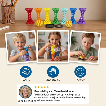 3D Spiraal Fidget Speelgoed – Draaibaar Anti-Stress Bureauspeelgoed