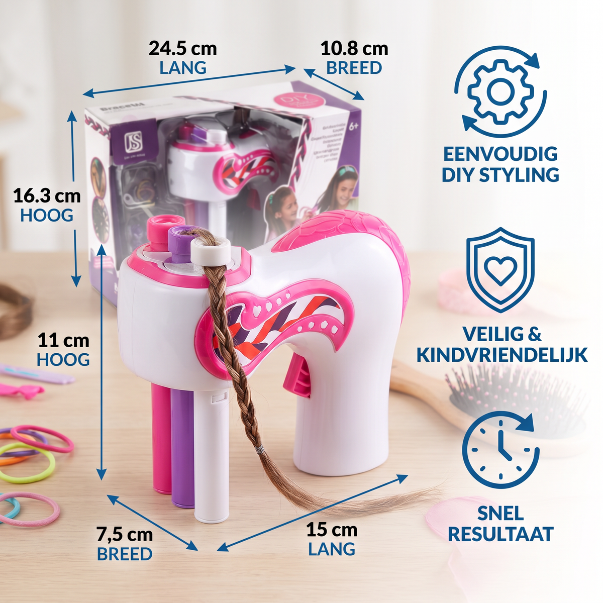 Automatisch Haarvlechtapparaat voor Kinderen – Eenvoudige DIY Stylingtool