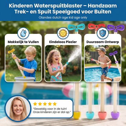 Kinderen Waterspuitblaster – Handzaam Trek- en Spuit Speelgoed voor Buiten
