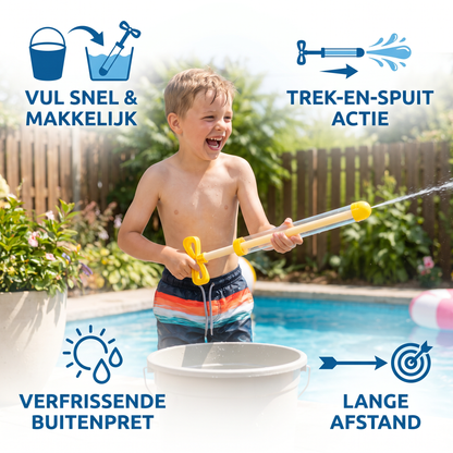 Kinderen Waterspuitblaster – Handzaam Trek- en Spuit Speelgoed voor Buiten