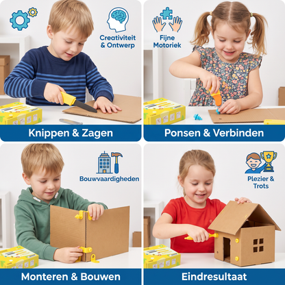 Kinder-Bouwgereedschapsset Van Karton
