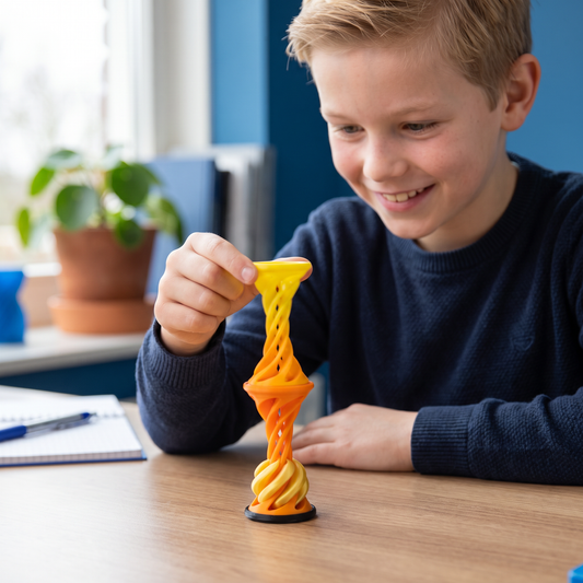3D Spiraal Fidget Speelgoed – Draaibaar Anti-Stress Bureauspeelgoed