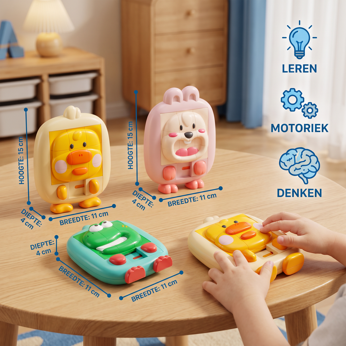 Leerspel "Dieren-Schuifpuzzel"