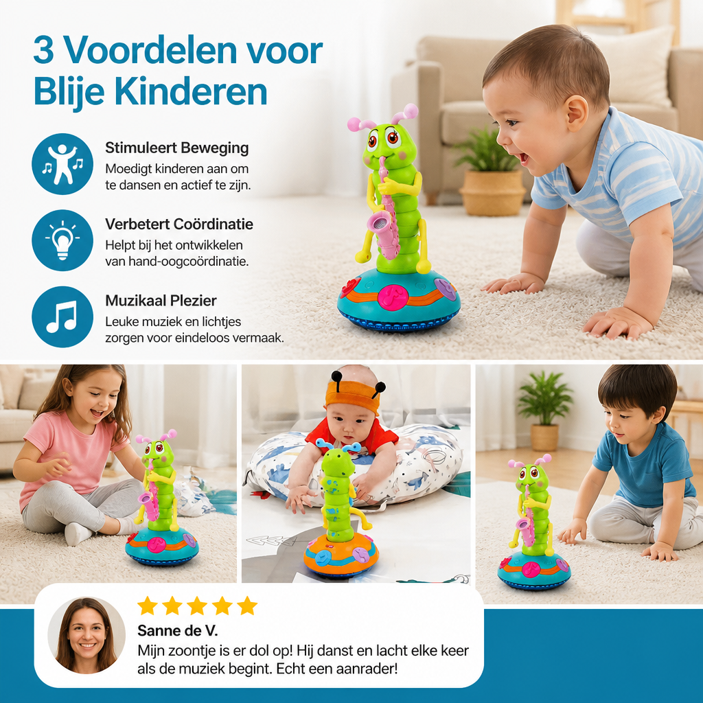 Dansende Saxofoonrups Kinderspeelgoed