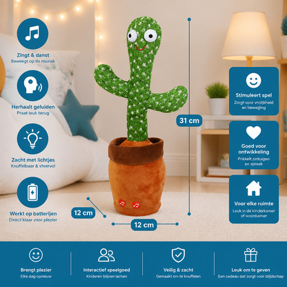 Pratende Cactus Knuffel voor Kinderen