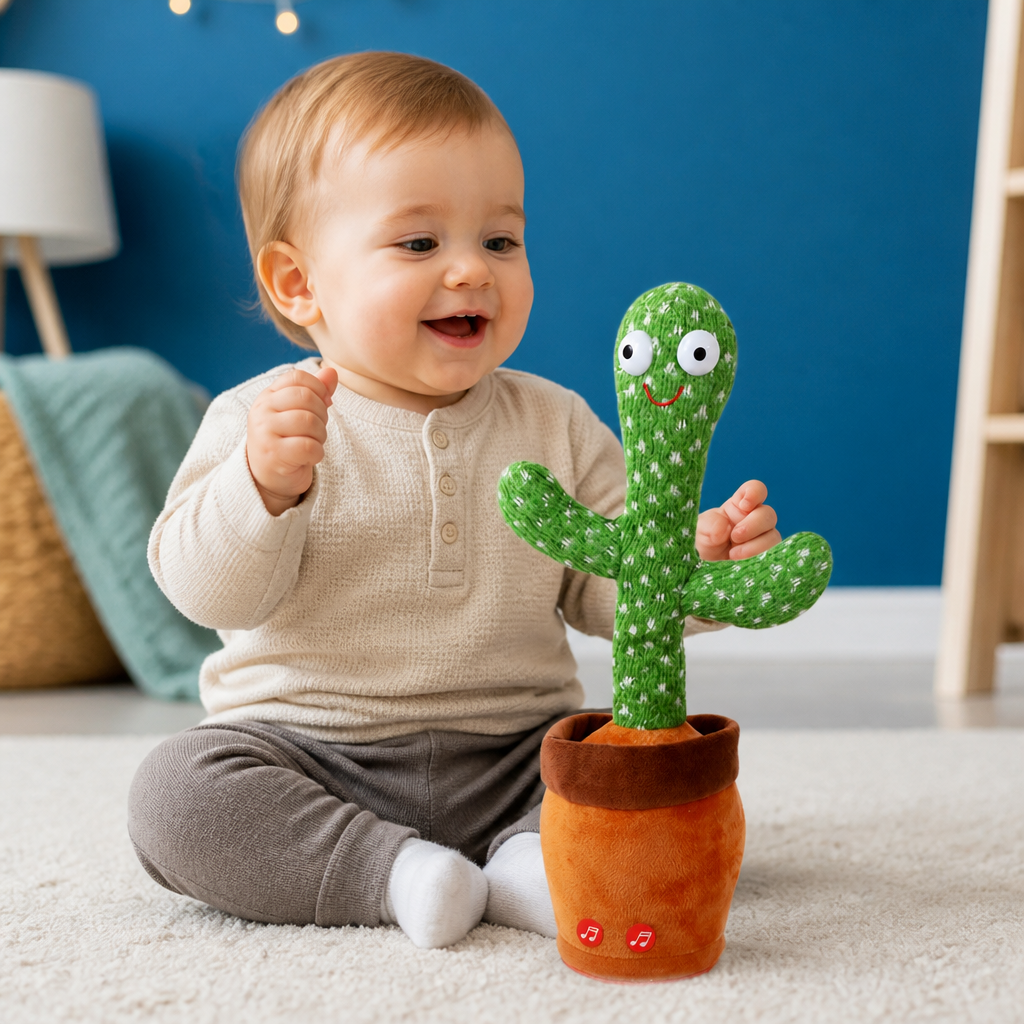 Pratende Cactus Knuffel voor Kinderen