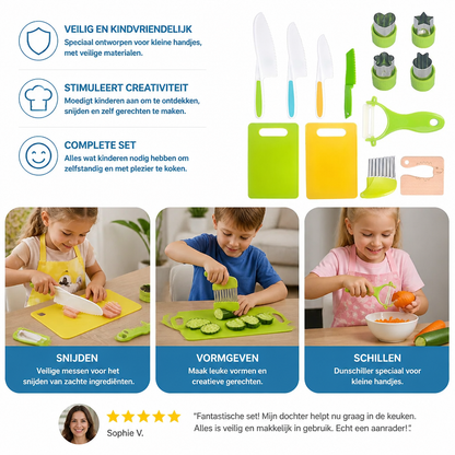 Veilige Keukenset – Voor Kleine Gourmetkoks