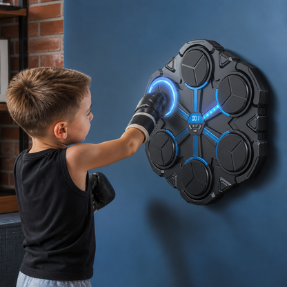 Bluetooth Muziek-Bokstrainer Voor Aan De Muur – Interactief Boksdoel Met Licht & Geluid