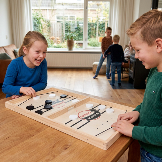 Houten Schiet-Schaakbordspel