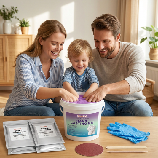 Handafdrukset Voor Gezinnen & Stellen – 3D Gipsafdruk Herinneringsset