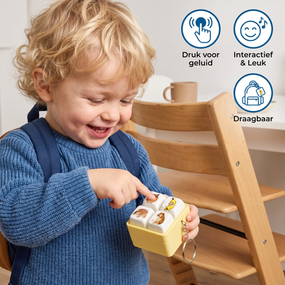 Leuke Spraakknop Sleutelhanger met Interactieve Geluidseffecten