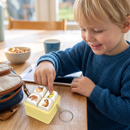 Leuke Spraakknop Sleutelhanger met Interactieve Geluidseffecten