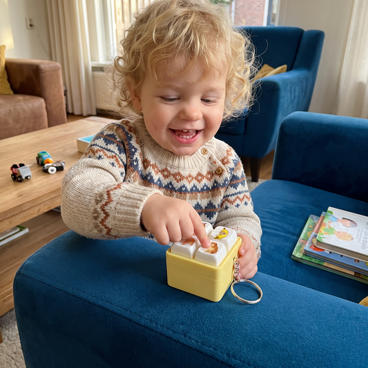 Leuke Spraakknop Sleutelhanger met Interactieve Geluidseffecten