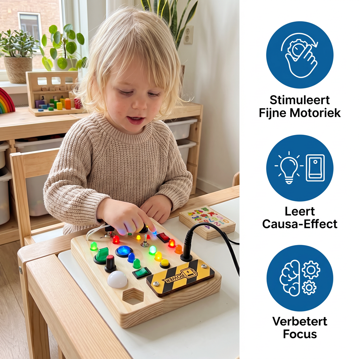 Interactief Montessori Leerbord voor Kinderen