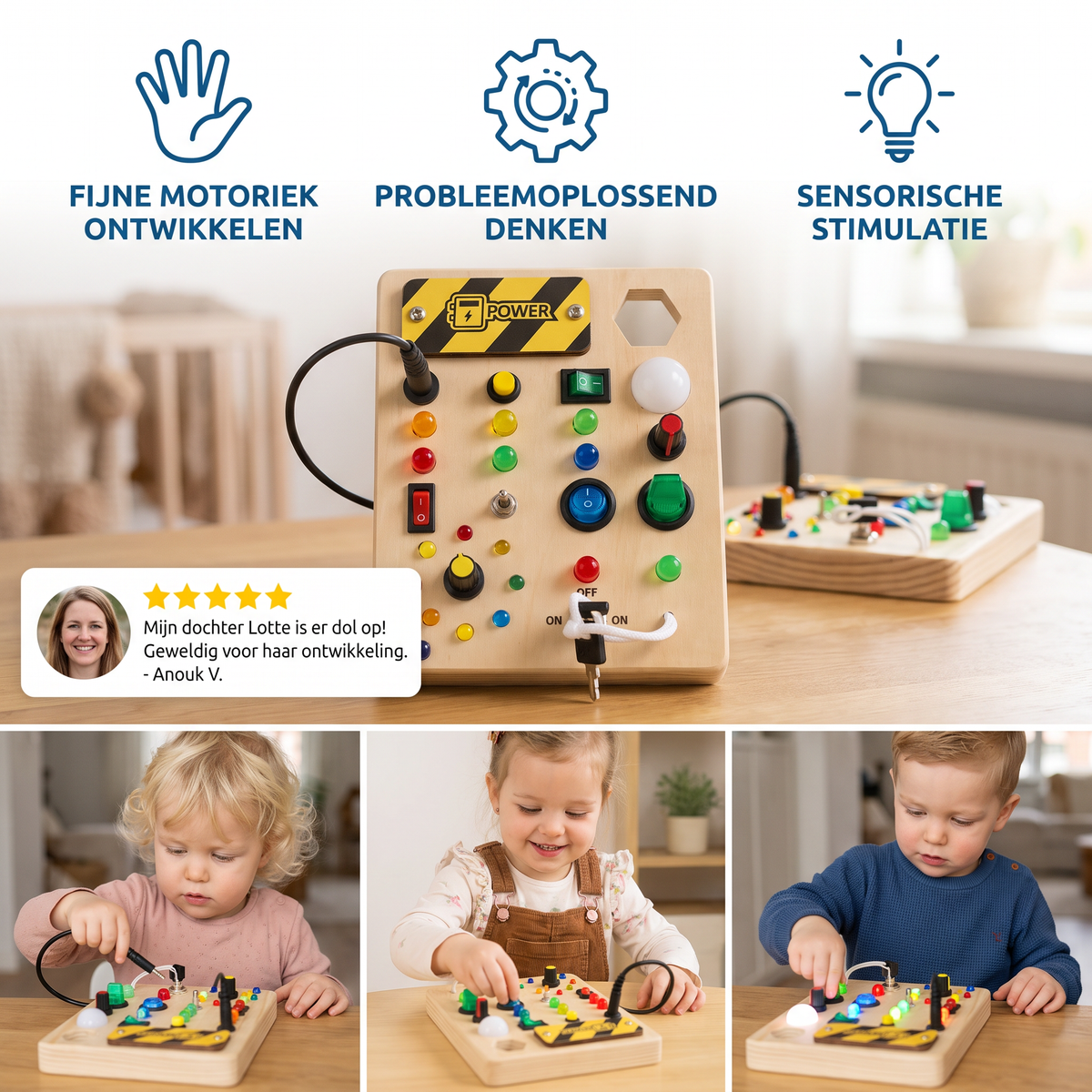 Interactief Montessori Leerbord voor Kinderen
