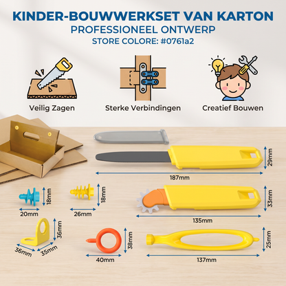 Kinder-Bouwwerkset van Karton