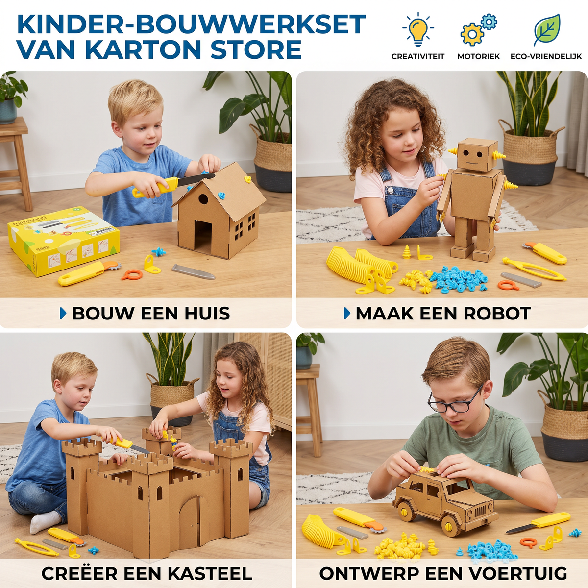Kinder-Bouwwerkset van Karton