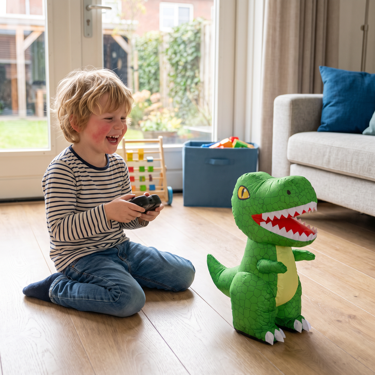Op afstand bestuurbaar opblaasbaar T-Rex-dinosaurusspeelgoed