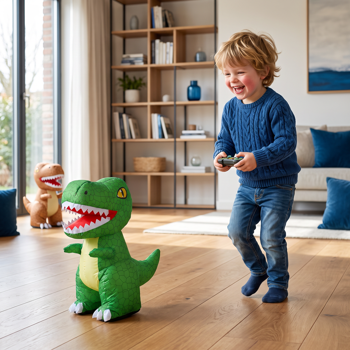 Op afstand bestuurbaar opblaasbaar T-Rex-dinosaurusspeelgoed