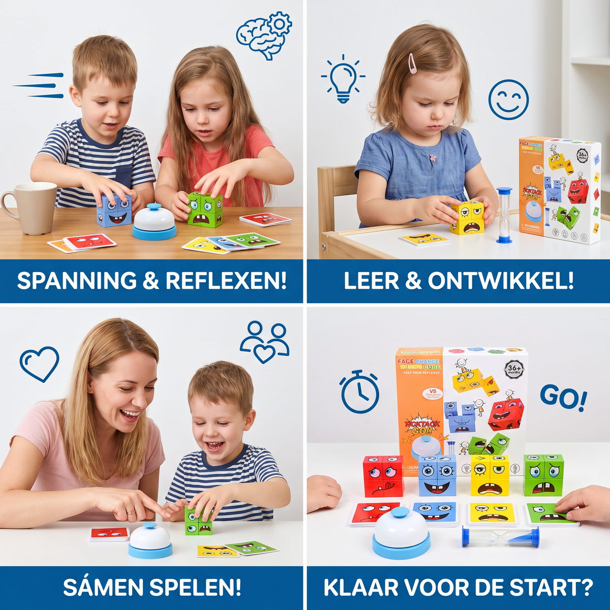 Gezichtspuzzelkubus 9